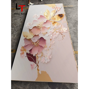 LT Chất lượng cao 3D sáng UV tường Bảng điều khiển cao bóng PVC thay thế bảng tường cho nhà & khách sạn trang trí tính năng chống thấm nước - Product Image 1