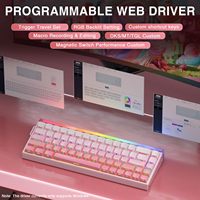 AULA HERO 68HE Clavier de jeu filaire Magnétique 8K Hz Taux d'interrogation 0.125ms Latence Clavier échangeable à chaud Clavier professionnel