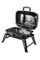 Barbecue à charbon de bois pliant noir de haute qualité pour 1 à 2 personnes