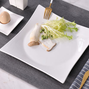 Piatto da matrimonio in <span class=keywords><strong>porcellana</strong></span> bianca PITO, <span class=keywords><strong>piatti</strong></span> <span class=keywords><strong>quadrati</strong></span> in ceramica per ristorante, set di stoviglie in ceramica per servire. - Product Image 3