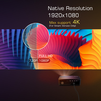 YDH-K25 2026 Nouveau projecteur portable LED LCD 4K Android 350 Lumens avec mise au point électrique 200 pouces pour cinéma maison et jeux vidéo