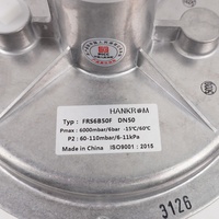 Régulateurs de pression de gaz HANKROM FRS6B50F DN50 à raccordement par bride, pression d'entrée maximale 6 bars, pour brûleur de chaudière