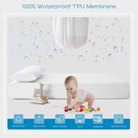 Lot de 10 protège-matelas respirants et silencieux - Taille double 100% imperméable, poche profonde, sans vinyle, lavable