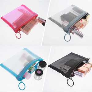 Bolsa de Almacenamiento de Maquillaje y Archivos, Mini, Colorida, con Diseño Visible, Organizador de Dinero y Boletos, Bolsa de Malla con Cierre y Cordón - Product Image 5