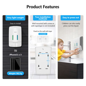 Nuova doppia bottiglia Dispenser sapone liquido manuale per Shampoo e bagnoschiuma 500ML * 2 Dispenser per il bagno - Product Image 3