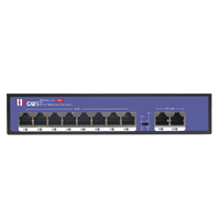 Commutateur PoE 4 ports HX-0402PE 65W IEEE802.3af 10/100 Mbps 1,2 Gbps Capacité de commutation Full-Duplex 2 ports Uplink Système de caméra IP CCTV
