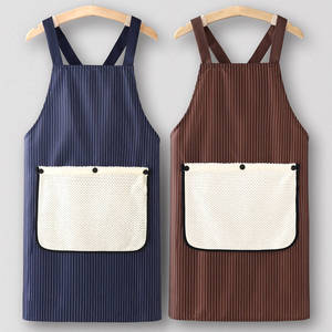 Tablier de serveur personnalisé avec logo, pour cuisine, usage domestique, vêtements de travail pour femmes, restauration, logo personnalisé imprimé, imperméable et résistant à l'huile. - Product Image 2