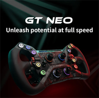 Volant de jeu PC SIMAGIC Speed Magic GT Neo, simulateur de volant, fibre de carbone, système ouvert, corps en disque, 10 boutons RGB