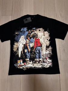 T-shirt pour homme en coton 100% lavé style vintage, coupe ample, manches courtes, imprimé graphique, streetwear, col rond - Product Image 6