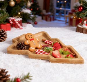 <span class=keywords><strong>Plateau</strong></span> de service pour apéritifs et sushis en forme de sapin de Noël en bois, personnalisable, durable et écologique, pour les fêtes et la maison - Product Image 6