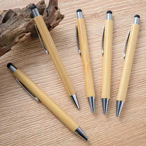 New Design Eco friendly Plastic Bamboo Wood Ball Pen Advertising Promotional Gift Souvenir Writing Pen