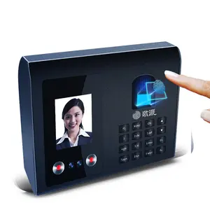 Mesin kehadiran pengenalan wajah, mesin absensi profesional biometrik RMQ-331 waktu kehadiran