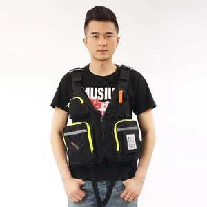 Logo personnalisé adultes poches fonctionnelles sangle réglable sac de poitrine flottabilité de sécurité <span class=keywords><strong>flottaison</strong></span> pêche <span class=keywords><strong>gilet</strong></span> de sauvetage <span class=keywords><strong>gilet</strong></span> - Product Image 3