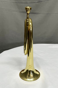 Sinomusik marca Amarillo latón Bugle instrumentos musicales oro laca cuerpo <span class=keywords><strong>trompeta</strong></span> latón viento portátil con estuche logotipo personalizado - Product Image 4