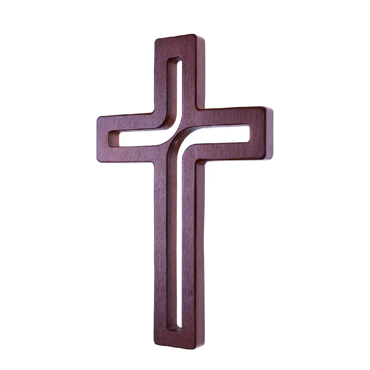 Home Accessories Decorative Ornaments Wood Wall Hanging Sign Plaque Wooden Cross