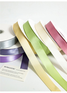 Pastel Polyester Grosgrain <b>Ribbon</b> Roll Multicolor Decorative Gift Wrapping Lanyard <b>Ribbon</b> for <b>Wedding</b> Packaging Crafting - Product Image 4