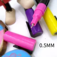 Fournitures d'art Stylos professionnels Marqueur de peinture acrylique en pointes métalliques de 0.5mm