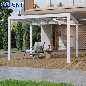 <span class=keywords><strong>Pergola</strong></span> en métal robuste avec <span class=keywords><strong>lames</strong></span> en aluminium inclinées pour balcon urbain - Product Image 2