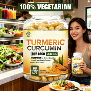 חם מכירת כמוסות ג 'ינג' ר כורכום עם אבקת פלפל שחור תוספת עבור שיפור עשבי תיבול בריאות לב משותף - Product Image 2