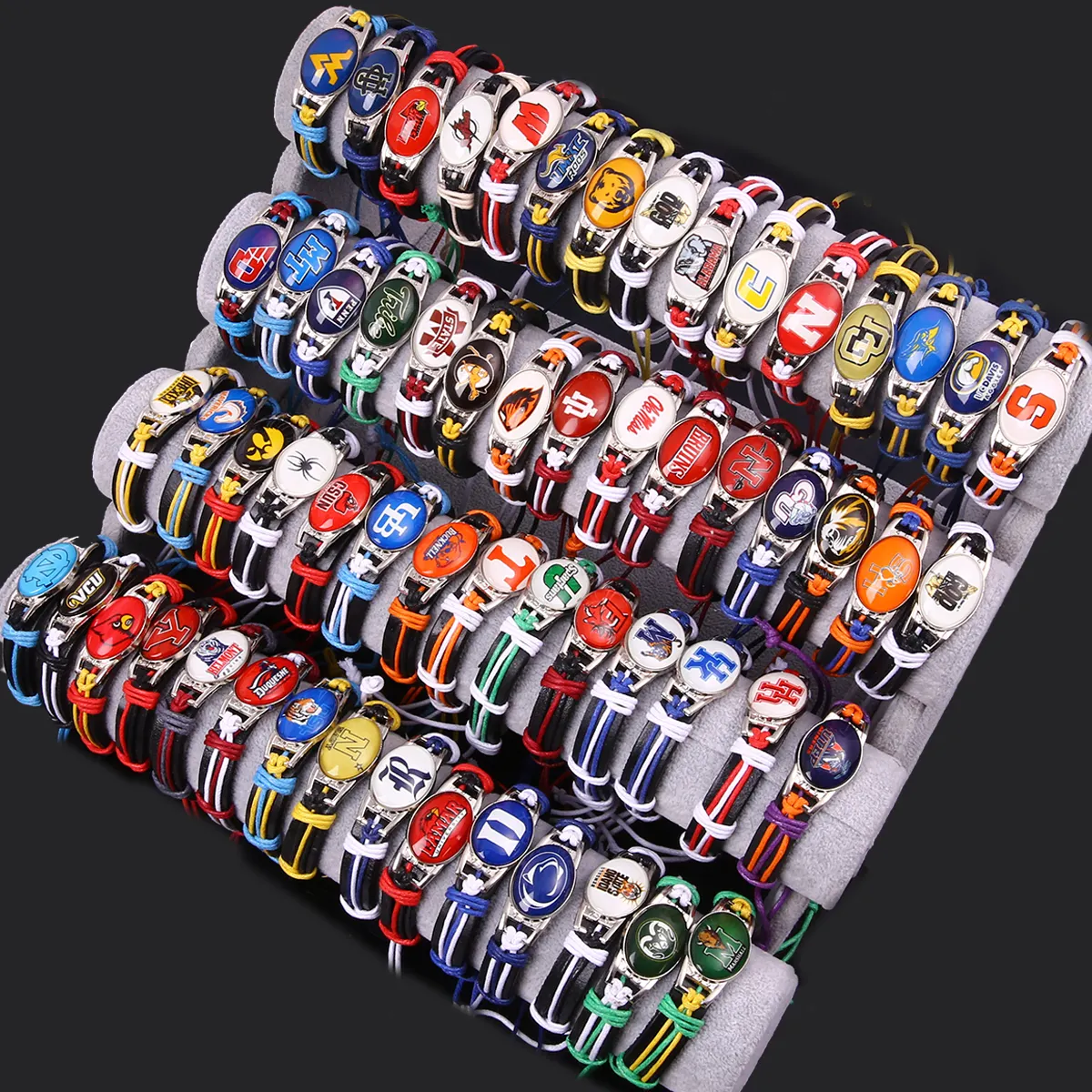 2020 wholesale vintage lots 50 different alloy pendent /pack mix styles genuine leather bracelets men's women's jewelry party g