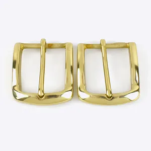 Meetee LCH-137 35mm Brass Pin Belt Buckles Men's Clothing Accessories Fine Polishing Solid Brass Casual Belt Buckle