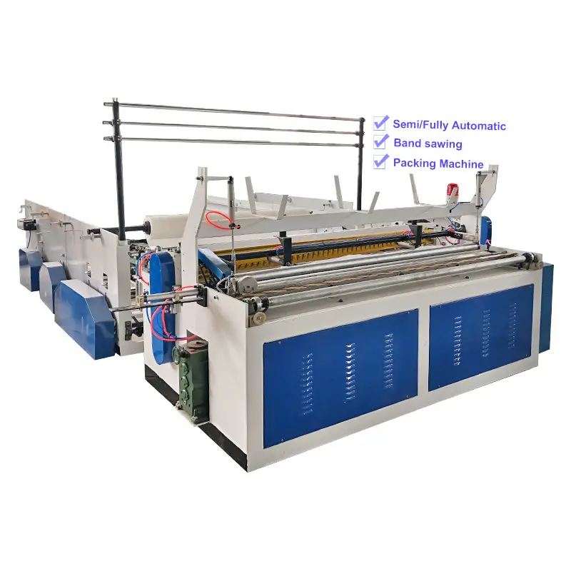 Paper roll making machinery automatic toilet paper making machine machines de fabrication de papier toilettes