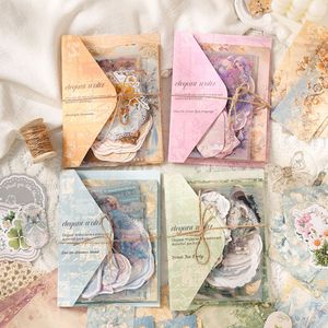 กระดาษตกแต่งลายวอลซ์สุดหรู 130 แผ่นต่อแพ็คเกจ ซีรีส์เรโทรอาร์ต สำหรับงาน DIY - Product Image 2