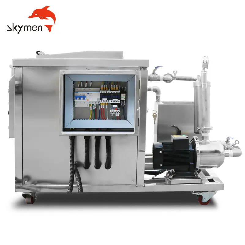 Skymen JP-720G 3600W360Lシリンダー超音波洗浄装置大型タンクエンジンブロックパーツクリーナー