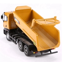 Sanjoyo SJY-1718 Camion benne de chantier miniature en plastique moulé sous pression à l'échelle 1:50, véhicule de simulation statique, jouet unisexe
