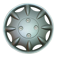 Capuchon de roue en alliage PP argent et noir, 13, 14 ou 15 pouces, 1 pièce, meilleur prix