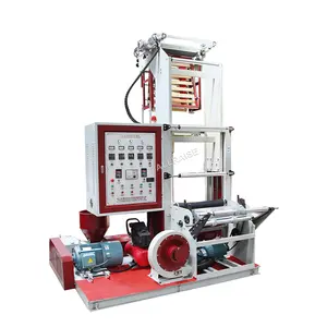 Automatic plastic bag film blowing machine HDPE LDPE PE film blowing machine plastic extruder