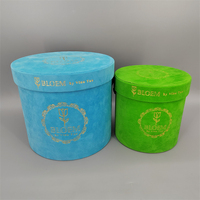 Boîtes d'emballage rondes en carton recyclé de haute qualité avec logo personnalisé pour les coffrets cadeaux de roses éternelles