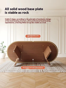 <span class=keywords><strong>Mesa</strong></span> de Comedor Moderna de Nogal con Cubierta de Travertino, Patas de Madera Maciza Ovaladas, Juego de <span class=keywords><strong>Mesa</strong></span> de Comedor con 8 <span class=keywords><strong>Sillas</strong></span> para Restaurante, Hogar, Cena - Product Image 6