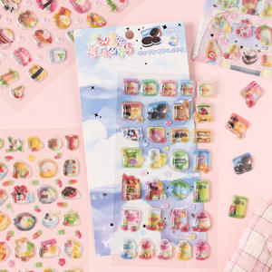 Pegatinas de dibujos animados impermeables de PVC creativas y bonitas pegatinas <span class=keywords><strong>3D</strong></span> para diario infantil transfronterizo - Product Image 4