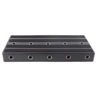 Pedalboard gitar Mini RPB-2BK dengan tas jinjing menampilkan bahan aluminium dan plastik