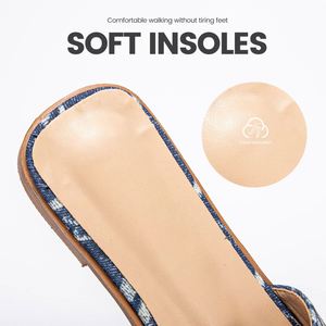 Seasonal New Summer Women's Slippers Simple Versatile <b>Letter</b> Print Classic Retro Style Comfortable Wear Women's Sandals - Product Image 6