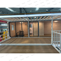 Maison préfabriquée en conteneur à deux étages villa mobile cabine de vie et d'affaires entièrement assemblée
