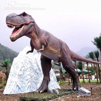 Dinosaure animatronique Pachycephalosaurus grandeur nature en fibre de verre pour centre commercial et parc d'aventure