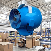 Système de brumisation électrique économique en acier inoxydable, ventilateur de refroidissement par pulvérisation d'eau AC pour l'agriculture, l'élevage de volailles et la construction