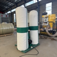 Nouveau système de récupération de sciure de bois, collecteur de poussière multi-sacs, efficacité de 99,99 %, construction en acier au carbone, 3 CV, garantie 5 ans, 8 gallons