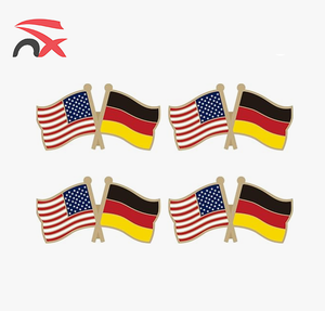 Épinglette drapeau d'amitié USA-Allemagne, broche élégante en émail, accessoire stylé, cadeau idéal pour les passionnés de patriotisme - Product Image 1