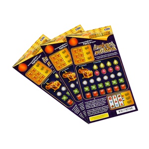 Top Quality Custom Lottery Ticket Factory Wholesale Printing Lottery <b>Scratch</b> Card - Product Image 2