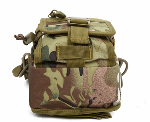 CB14 Khaki tactical <b>molle</b> cell phone bag with shoulder strap with <b>molle</b> straps outdoor camping and sports <b>attached</b> on mini bags - Product Image 4