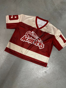 Tontons Custom 100% Polyester Jersey Quick Dry Oversized <b>Square</b> Mesh <b>T</b>-shirt Digital Printed Cropped Soccer Football Breathable - Product Image 2