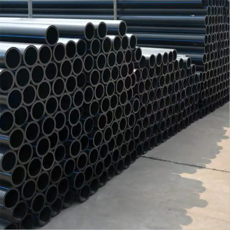 Professional PE water Supply Pipes manufacture black PE pipe dn160 For Municipal Pipelines