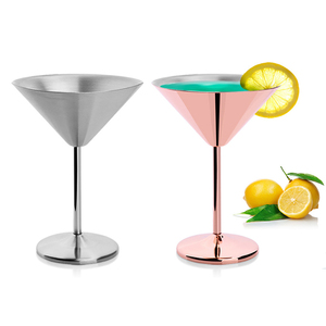 Wholesale Unbreakable Cocktail Tumbler 7 oz <b>Stainless</b> Steel <b>Glasses</b> for Picnic Poolside Beach & Patio Party - Product Image 1