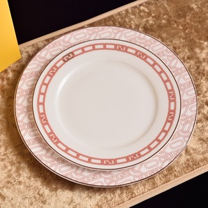 High End Exquisite Western Style Steak <b>Plate</b> Hotel Banquet <b>Ceramic</b> Dessert Round Shallow <b>Plate</b> - Product Image 5