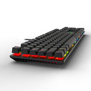 Aikun gx9100 có dây Cầu Vồng Đèn nền chơi game Bàn Phím Cơ khí thiết bị chuyển mạch đa phương tiện kích thước đầy đủ điều khiển âm lượng Loại-C cổng - Product Image 5