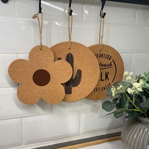 Nature Color Blank Customized <b>Cork</b> Placemats and <b>Cork</b> Coasters - Product Image 6