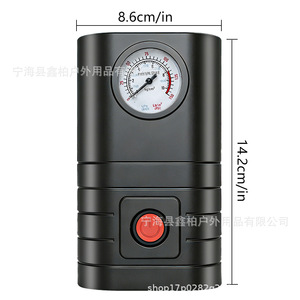 Mini pompe à air électrique AIBO 45W 10A, alimentation par allume-cigare, gonfleur de pneus de voiture portable, gonflage rapide - Product Image 3